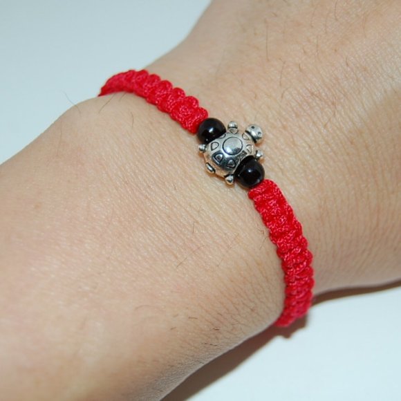 Turtle Bracelet,Turtle Cord Bracelet,Drawstring Bracelet,Shamballa Bracelet - Picture 1 of 1
